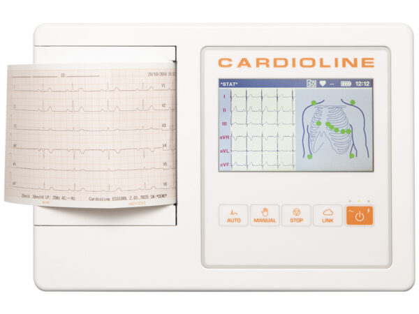 ECG CARDIOLINE 100L BASIC - schermo a colori touch da 5“